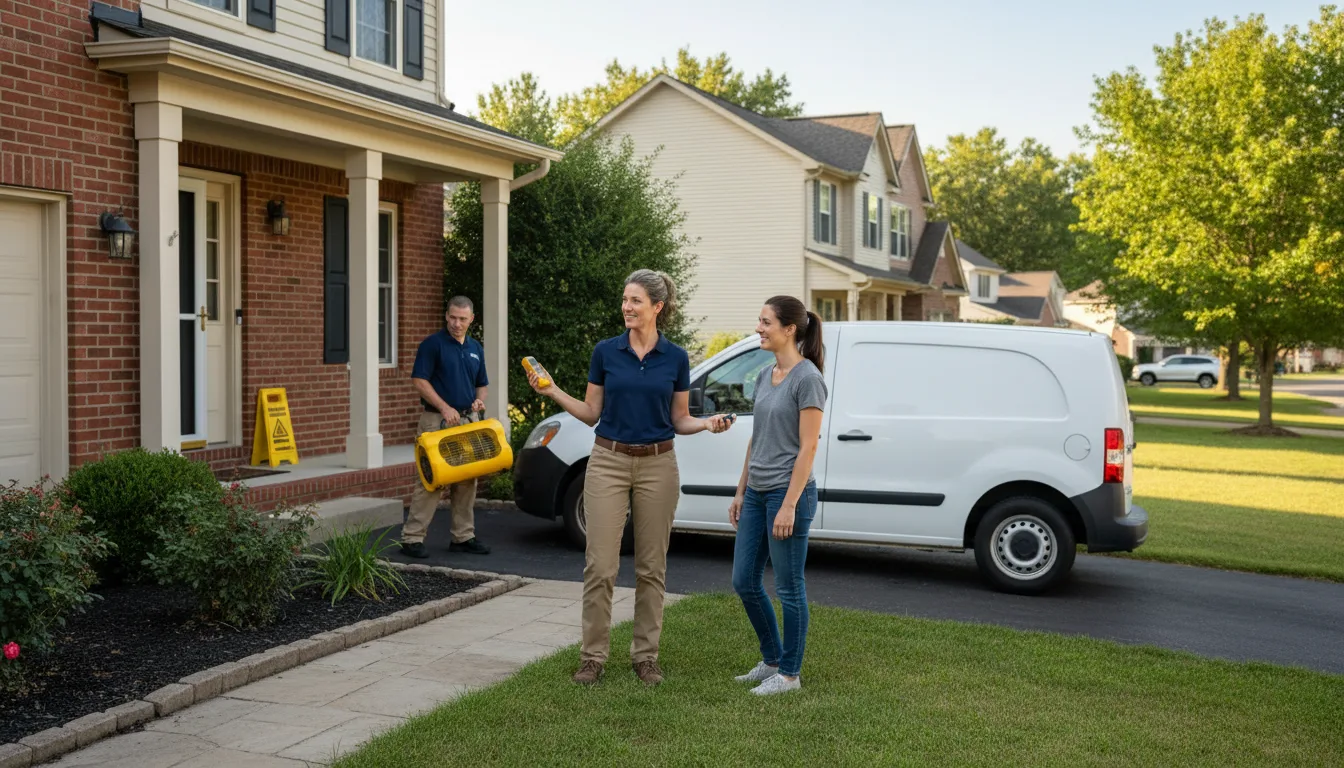 Residential water damage restoration in Lovelaceville, KY